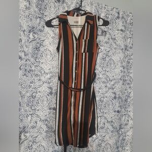 No Boundaries Multicolor Striped Dress